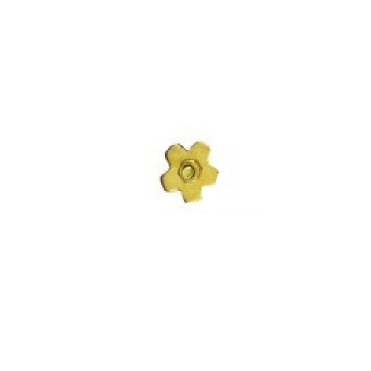 Brass Spur Rowel 5 Point Rounded Star - 7/8"