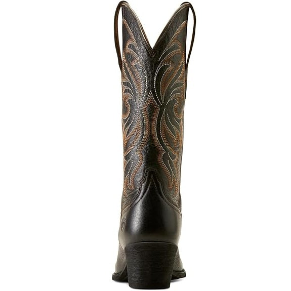 Ariat® Women's "Heritage J-Toe" Western Boots - Black Deertan