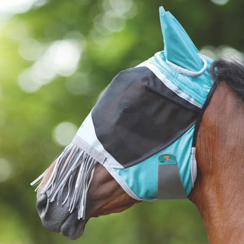 Shires® Deluxe Fly Mask with Ears and Nose Fringe