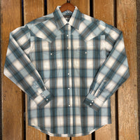 Stetson® Men's Long Sleeve Western Shirt - Bluebird Dobby
