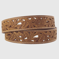 Roper® Women's Tooled Leather Belt & Buckle
