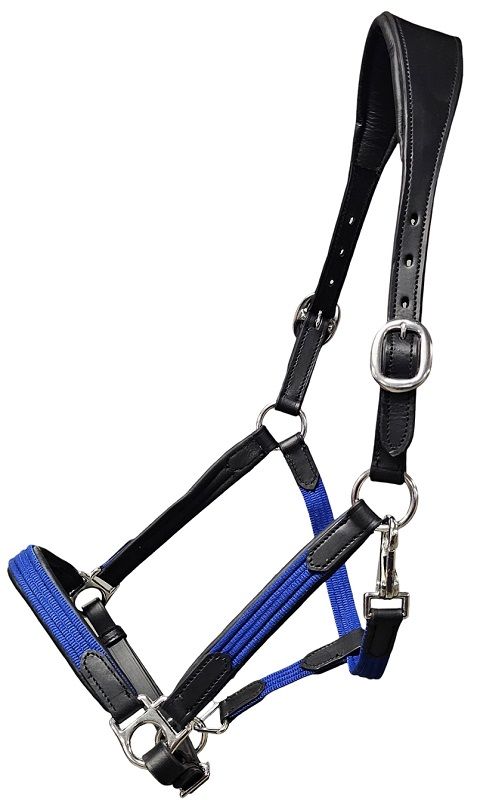 Leather and Nylon Hybrid Halter