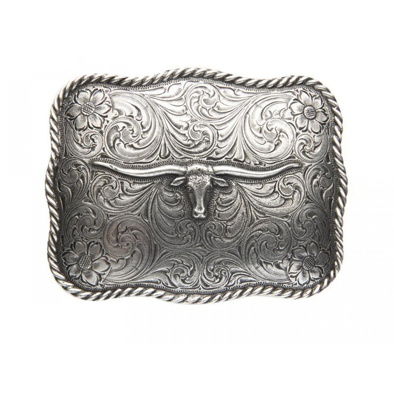 AndWest Scalloped Longhorn Belt Buckle