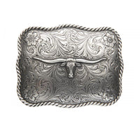 AndWest Scalloped Longhorn Belt Buckle