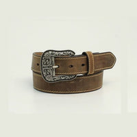 Ariat® Ladies Western Belt -  Distressed Brown with Buckle