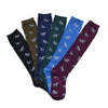 AWST Ladies' Knee High Socks with Grey Horses