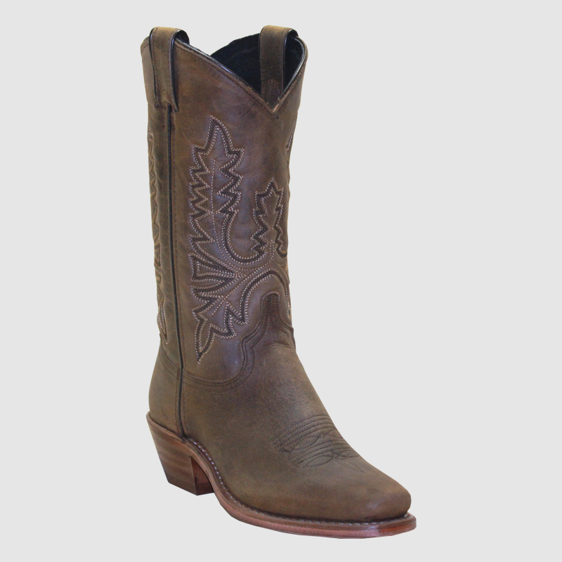 Brown cowboy sales boots square toe