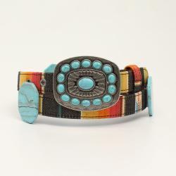 Angel Ranch 1" Serape Turquoise Ladies Belt