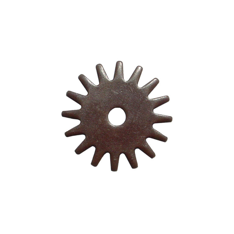 Antiqued Brass Rock Grinder Spur Rowel - 1 3/8"