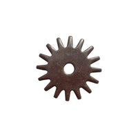 Antiqued Brass Rock Grinder Spur Rowel - 1 3/8