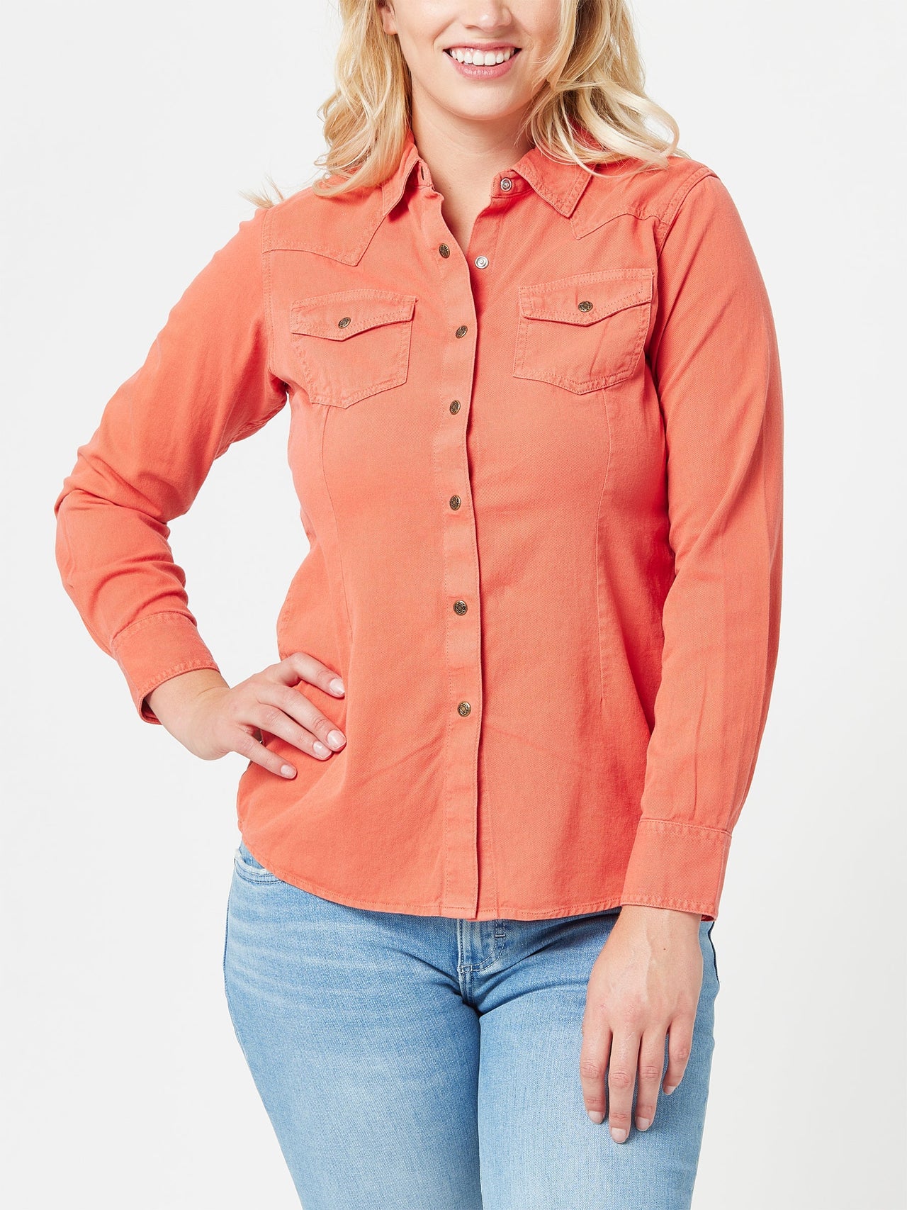 Ariat Ladies Jurlington Western Shirt - Fadded Brick