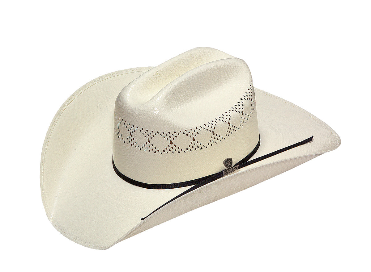 Ariat 10x2 Cord Doubles Western Straw Hat