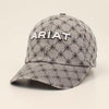 Ariat Ladies Ponyflo Cap Logo Pattern Grey