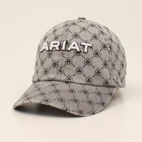 Ariat Ladies Ponyflo Cap Logo Pattern Grey