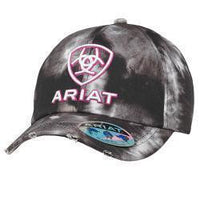 Ariat Ladies Ponyflo Cap Tie Dye 3D Embroidered Black