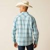 Ariat® Men's "Henryk" Retro Fit Western Shirt - Crystal Blue