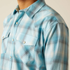 Ariat® Men's "Henryk" Retro Fit Western Shirt - Crystal Blue