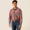 Ariat® Men's "Hernan" Retro Fit Western Shirt - Burnt Sienna