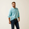 Ariat® Men's "Ace Retro" Western Shirt - Aquatic