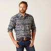 Ariat® Men's "Harlow" Retro Fit Western Shirt - Indigo Coast