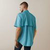 Ariat® Men's "Rebar VentTEK DuraStretch" Work Shirt - Caribbean Sea Heather