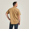 Ariat® Men's Rebar Washed Twill Work Shirt - Khaki