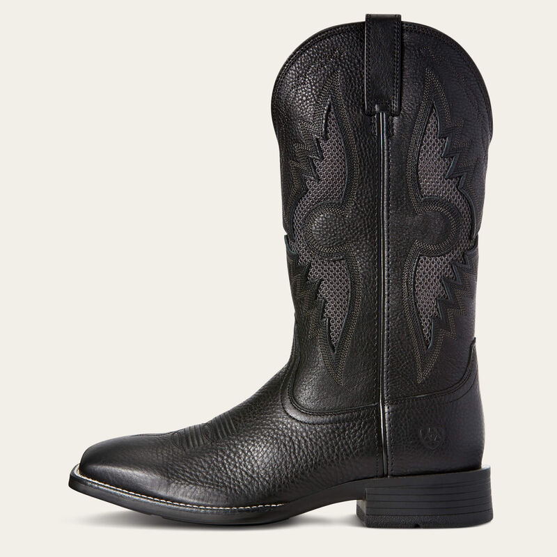 Ariat® Men's "Solado" VentTEK Western Boots - Black Carbon