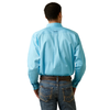 Ariat® Men's "Team Logo" Fitted Western Shirt - Cenote Aqua