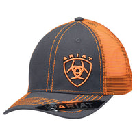 Ariat® Men's Ball Cap - Grey/Orange