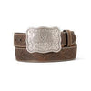 Ariat® Men's Floral Embossed Belt - Aged Bark