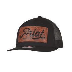 Ariat Men's Cap Faux Leather Patch Black