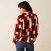 Ariat® Women's "Berber" Snap Front Sweatshirt - Ombre Triangles