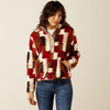 Ariat® Women's "Berber" Snap Front Sweatshirt - Ombre Triangles
