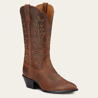 Ariat® Women's “Heritage Western R-Toe” Cowboy Boots - Distressed Brown