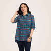 Ariat® Women's "REAL Billie Rae" Western Shirt - Celestial Southwest Jacquard