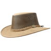 BARMAH Foldaway Cattle Suede Cooler Hat - Hickory