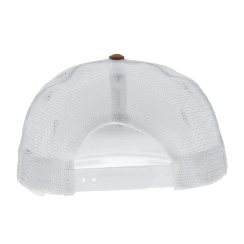 Hooey® Cap Snap Back "Bad Company" Hat Tan & White w/Black & Red Logo
