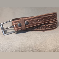 BH Men's Distressed Leather Western Belt #2885