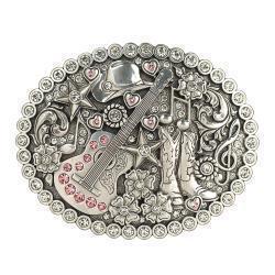 Blazin Roxx Ladies Oval Buckle Western Music