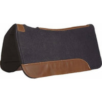 Mustang Blue Horse Felt Contoured Pad