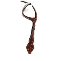 Country Legend 2 Ear Headstall w/ Stainless Steel Dots