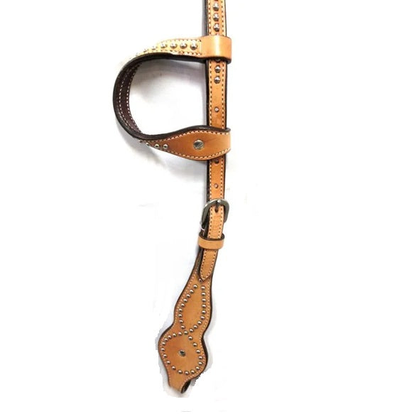 Country Legend 2 Ear Headstall w/ Stainless Steel Dots