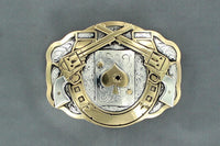 Crumrine Double Barrel & Ace of Spade Buckle