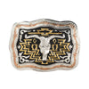 Crumrine Rectangle Longhorn Southwest Buckle