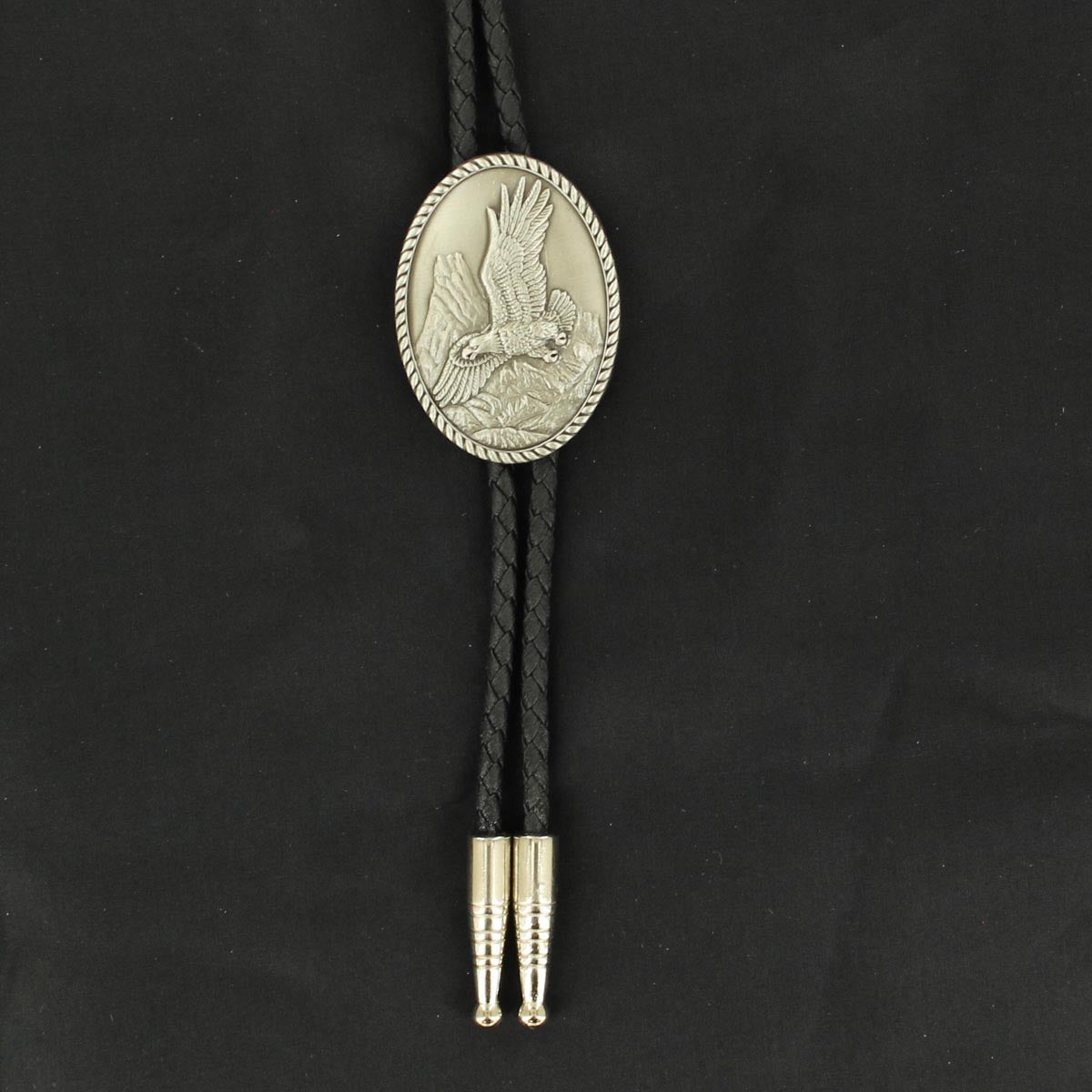 Double S Bolo Tie - Flying Eagle