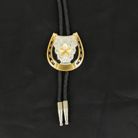 Double S Star Horseshoe Bolo Tie