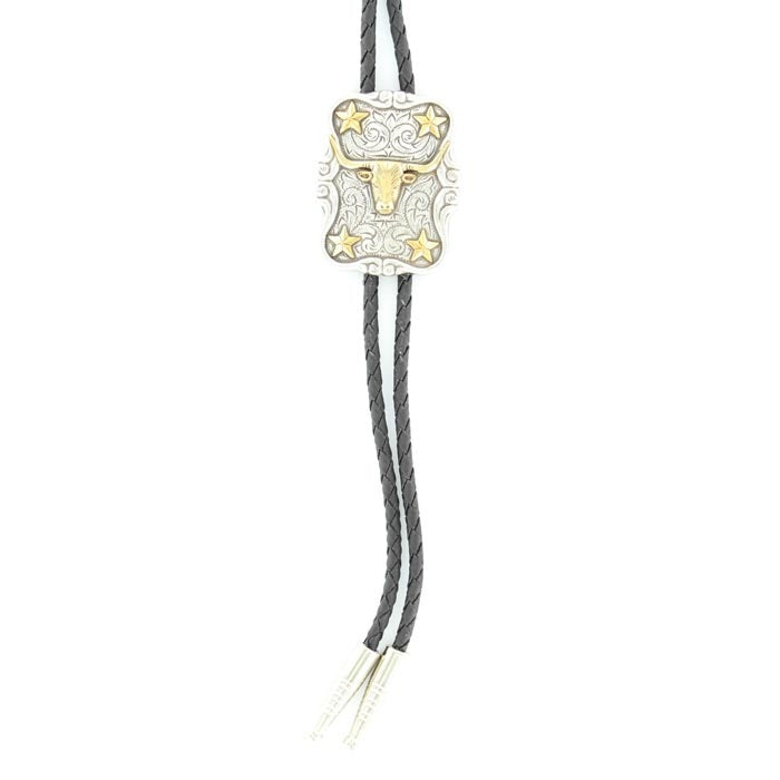 Double S Longhorn Star Bolo Tie