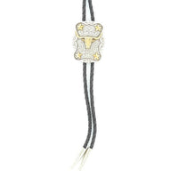 Double S Longhorn Star Bolo Tie