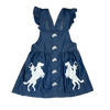 Kids Denim Dress "Raring Horse"