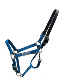 Nylon Halter w/Breakaway Leather Crown